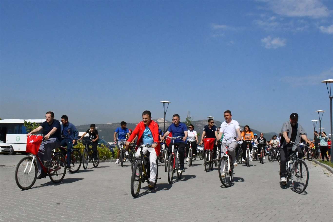 Yatağan'daki bisiklet turuna yoğun ilgi haberi