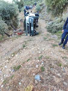 Milas'ta kamyonet uçuruma yuvarlandı: 1 ölü haberi