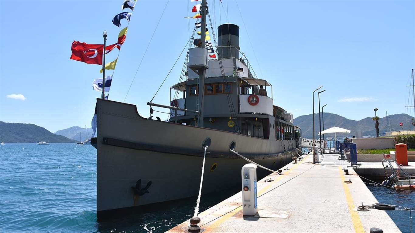 TCG Nusret Müze Gemisi Marmaris'te ziyarete açıldı haberi