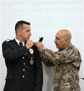 Muğla Emniyetinde rütbe terfi töreni haberi