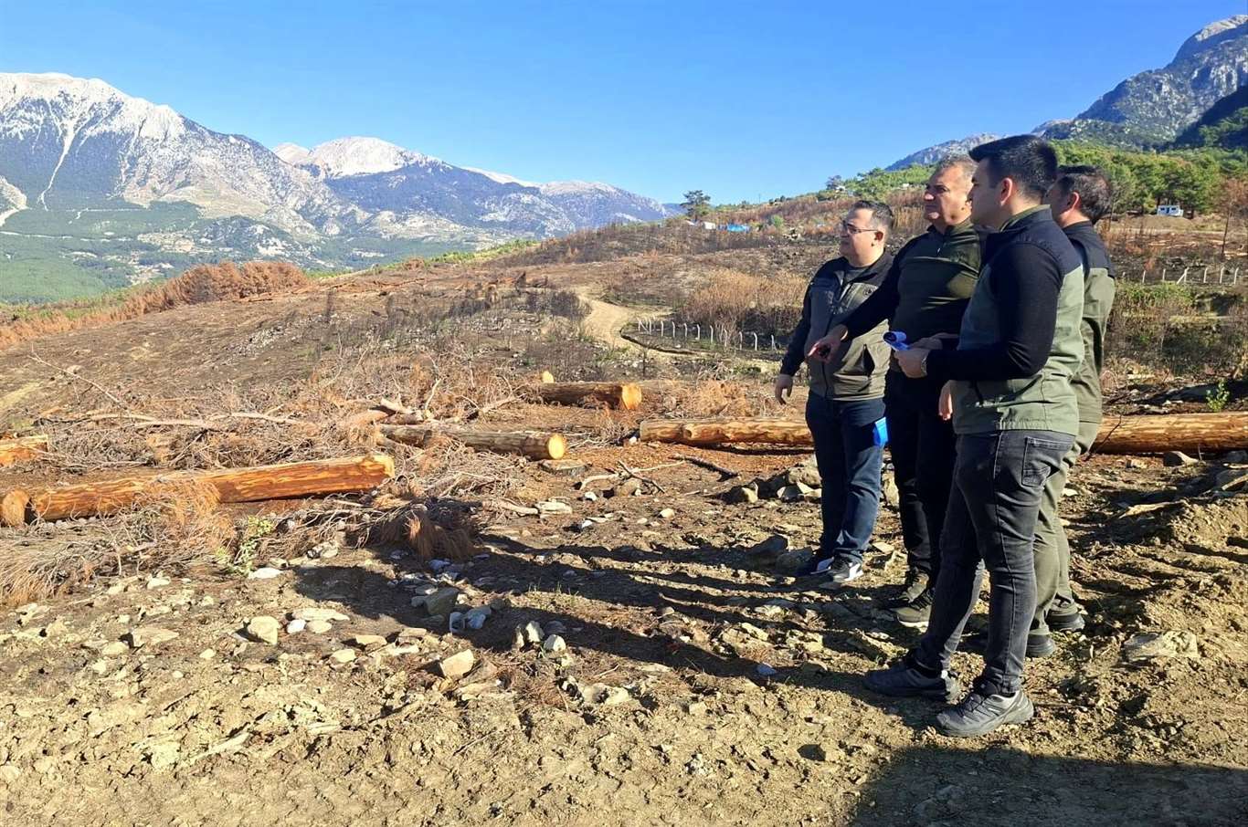    Seydikemer’de yangından etkilenen ormanlık alanlar incelendi haberi