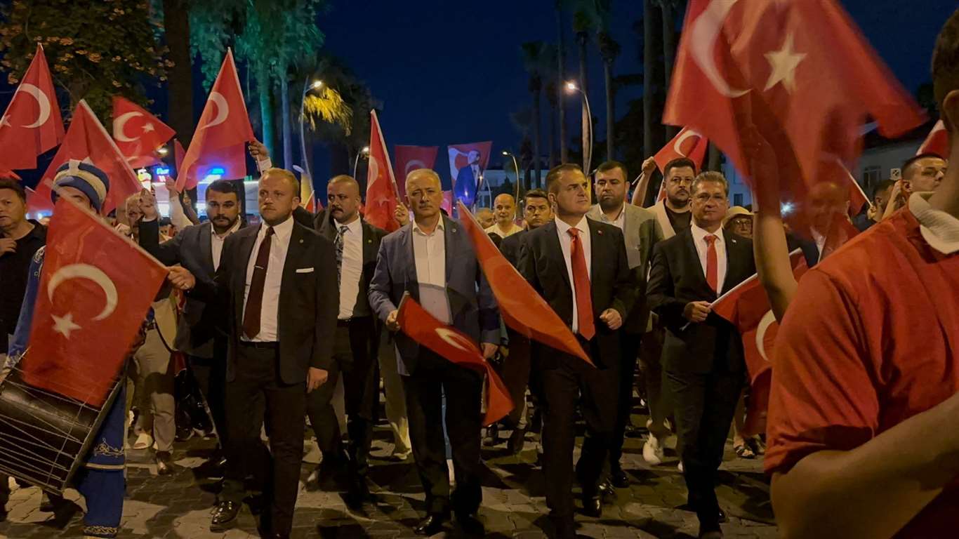  15 Temmuz Marmaris'te çeşitli etkinliklerle anıldı haberi