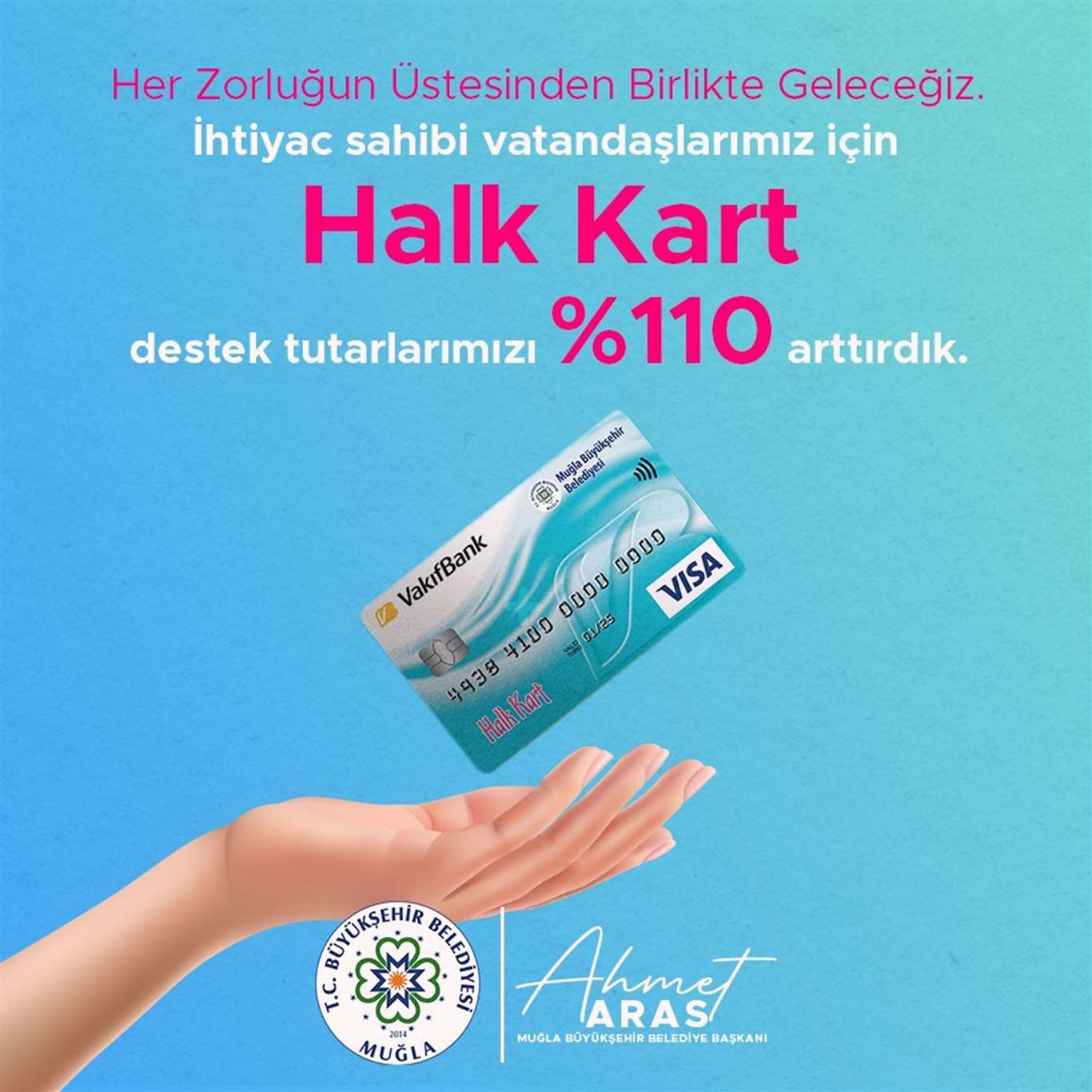 Muğla'da Halk Kart desteği yüzde 110 artırıldı haberi