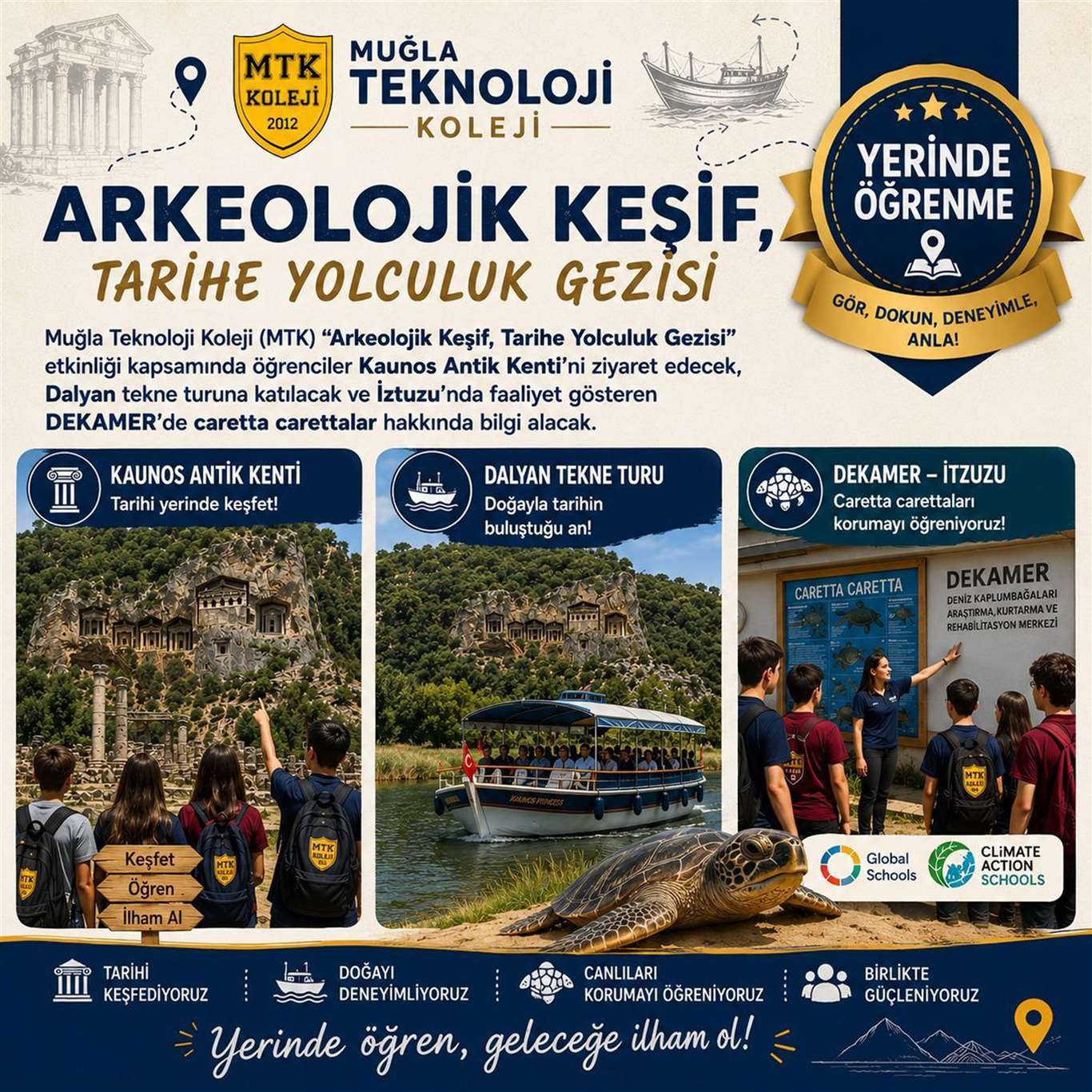 MTK öğrenme yolculuğunu antik kentlere taşıyor haberi