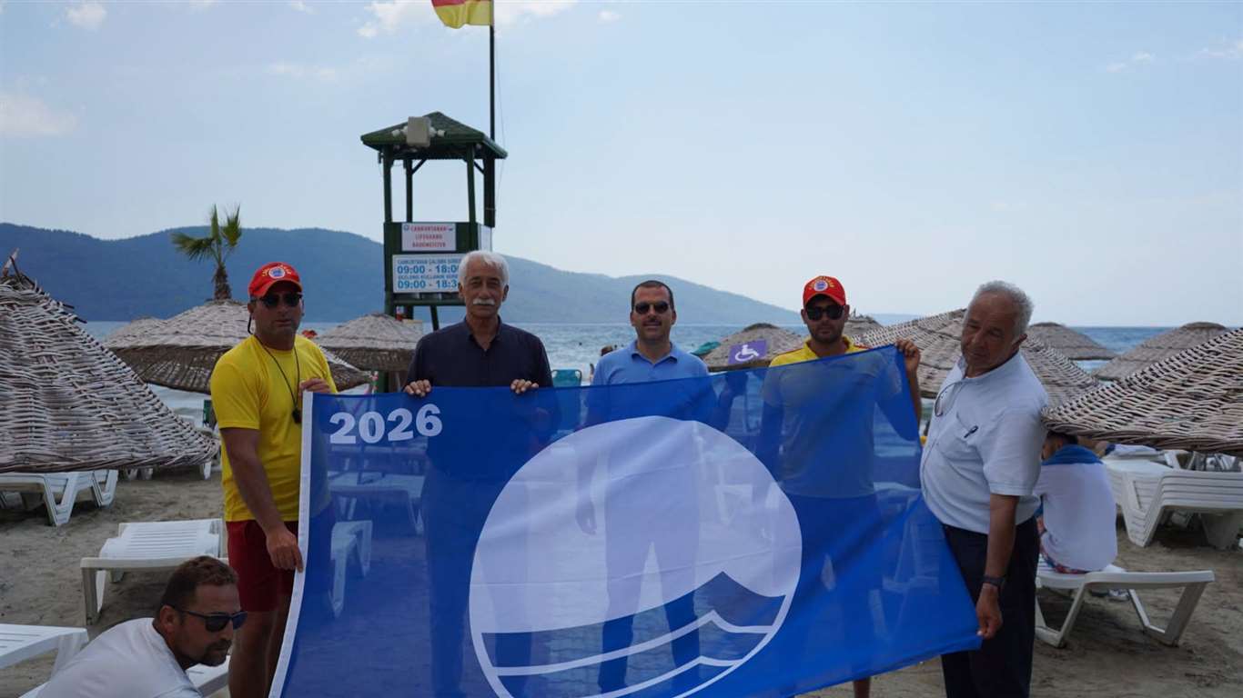 Akyaka Halk Plajı Mavi Bayrak ödülünü yeniden kazandı haberi
