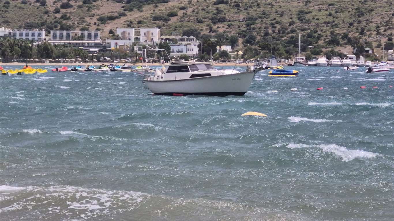 Bodrum'u fırtına vurdu haberi
