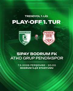 Bodrum FK, Play-Off'ta Pendikspor ile eşleşti haberi