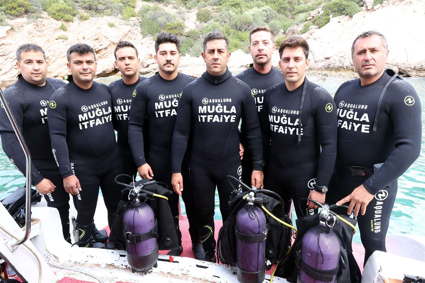 Muğla Büyükşehir Belediyesi Sualtı Arama Kurtarma ekibi göreve hazır haberi