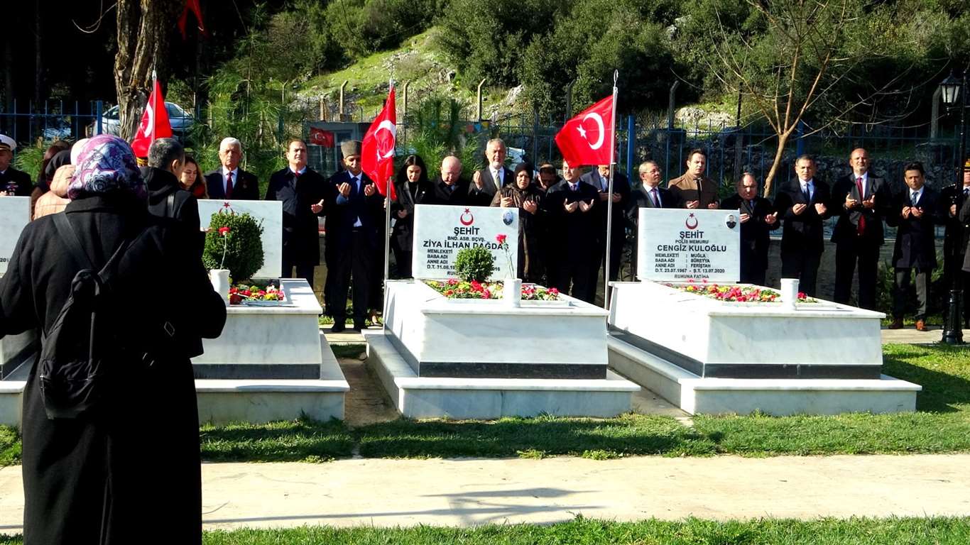 Muğla'da Çanakkale Zaferi kutlandı, şehitler saygıyla anıldı haberi