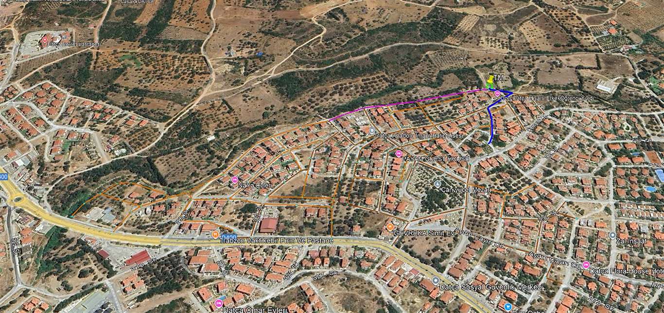Datça Çomarlık'ta kanalizasyon sorunu çözülüyor haberi