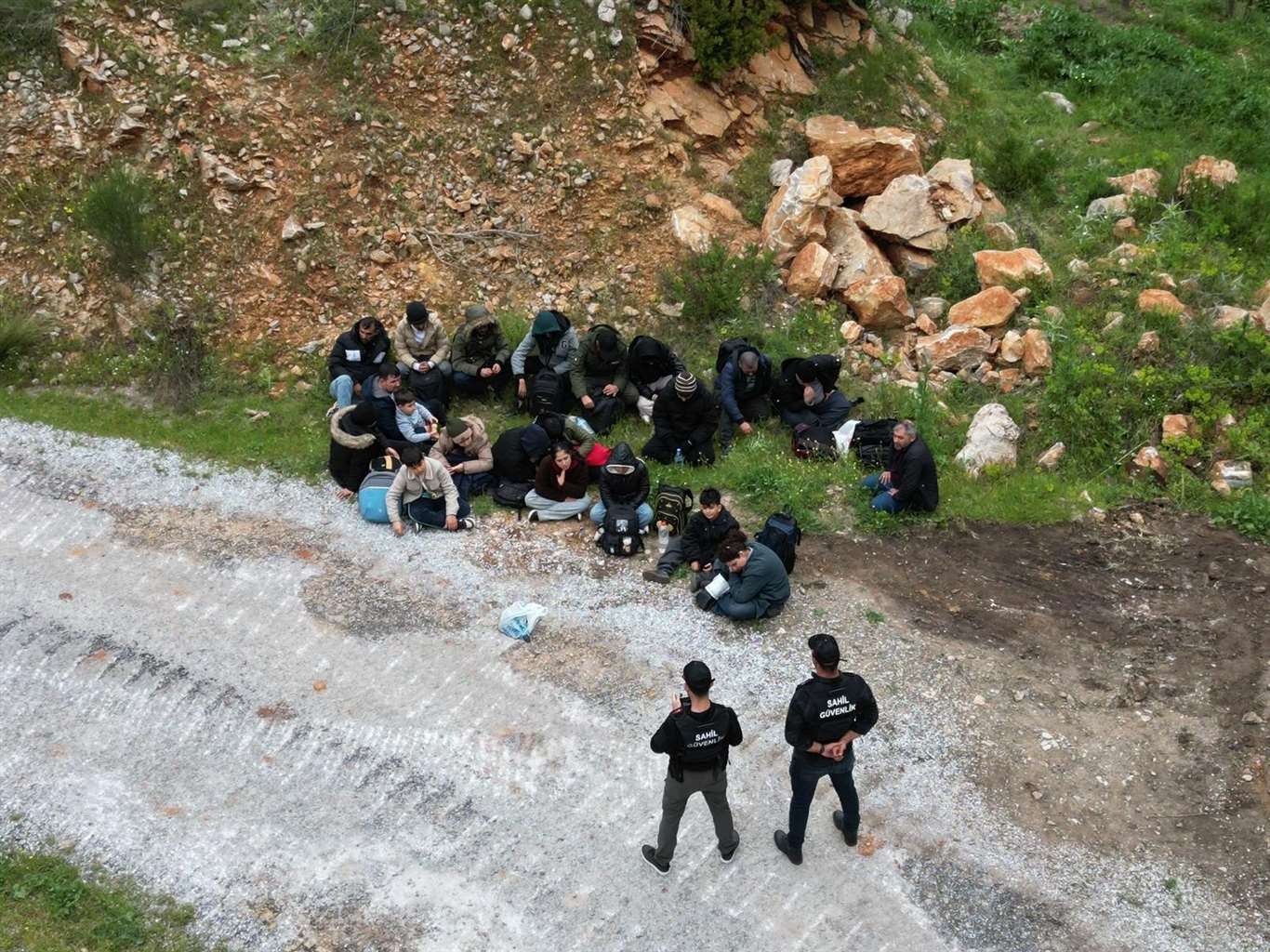  Bodrum'da 6'sı çocuk 21 düzensiz göçmen yakalandı haberi