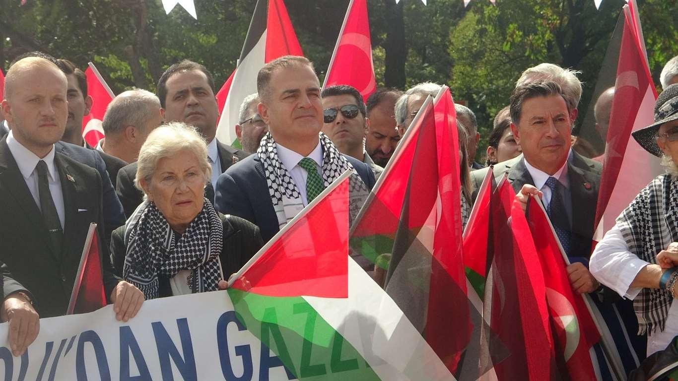 Muğla'da Gazze için Sumud Filosu'na destek mitingi haberi