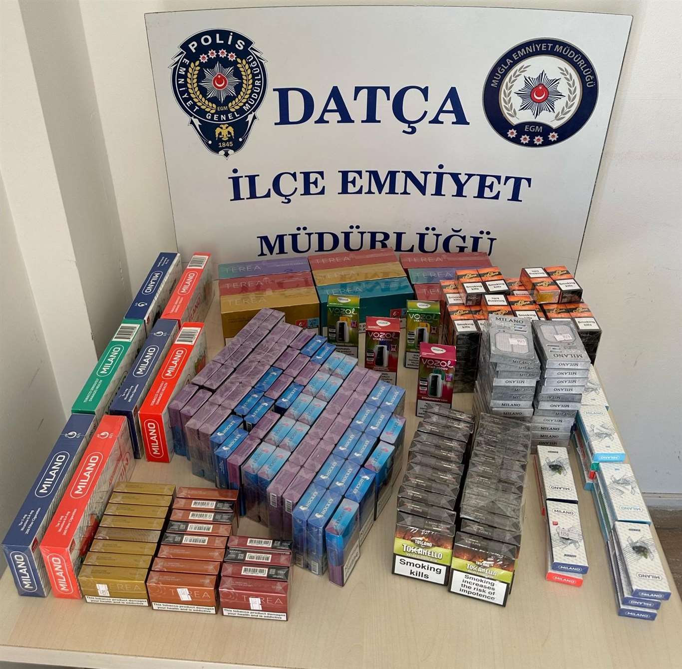 Datça'da kaçak tütün ele geçirildi haberi