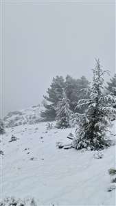 Kavaklıdere Göktepe Dağı'na mevsimin ilk karı düştü haberi