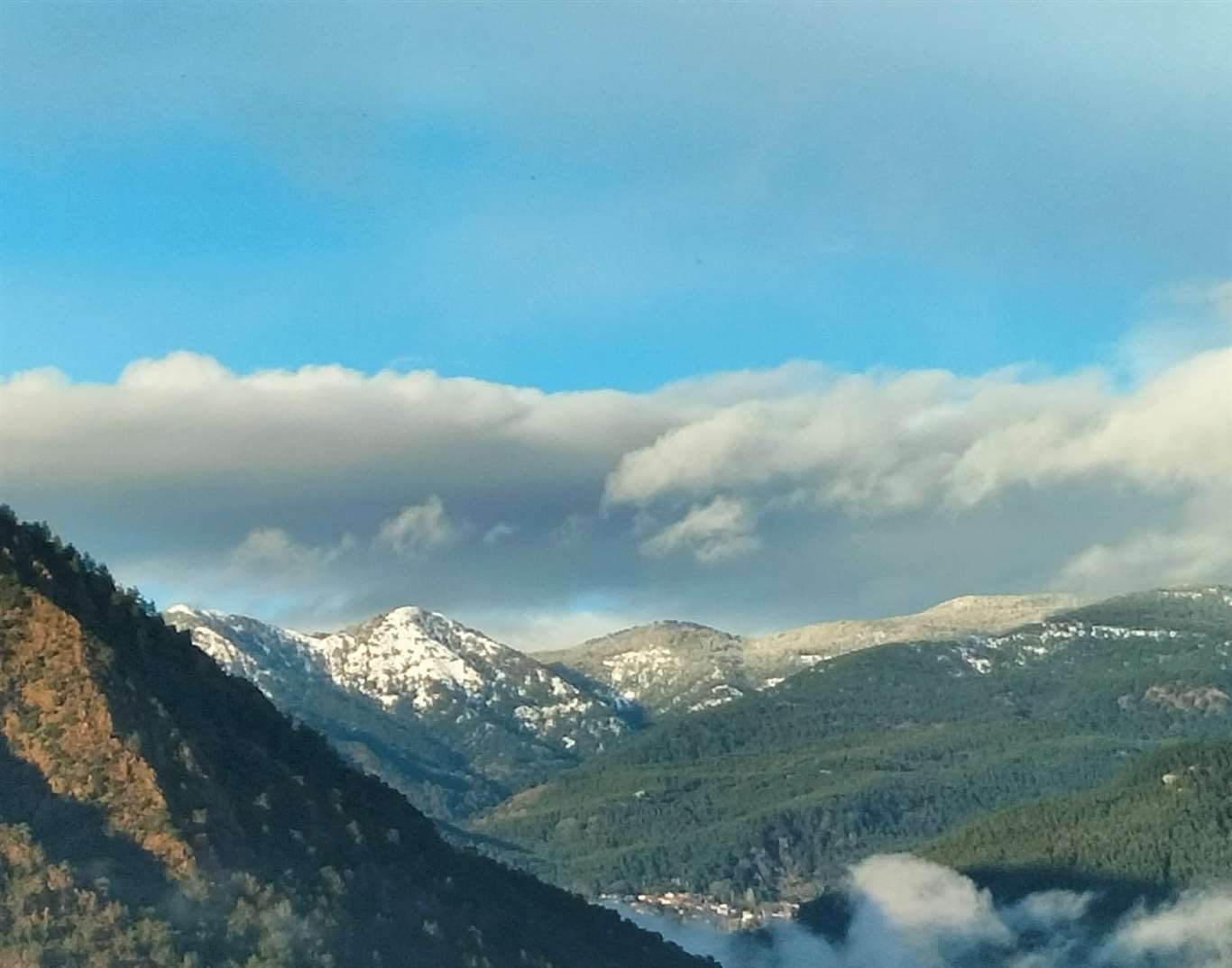 Köyceğiz Sandras Dağı'na Mart ayının sonunda kar yağdı haberi