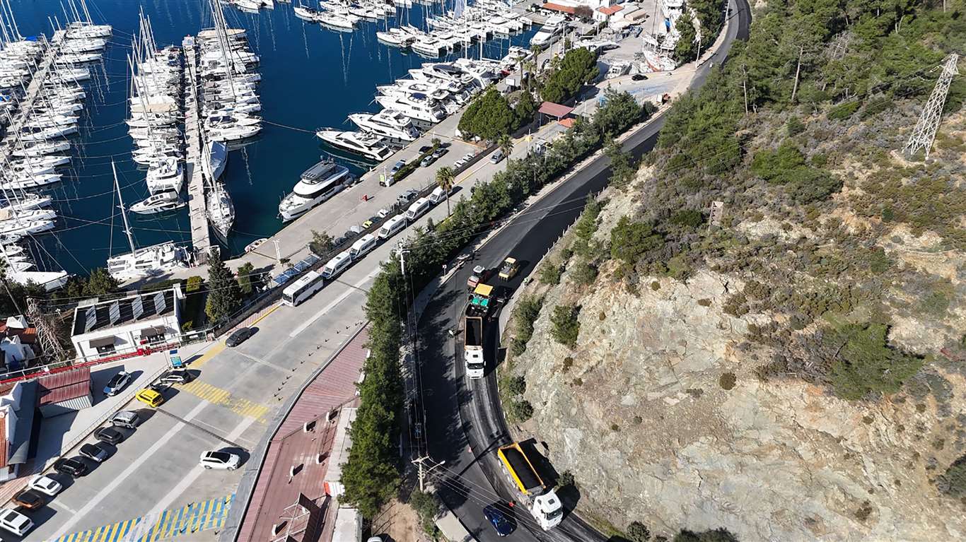 Marmaris Adaköy yolu yeniledi haberi