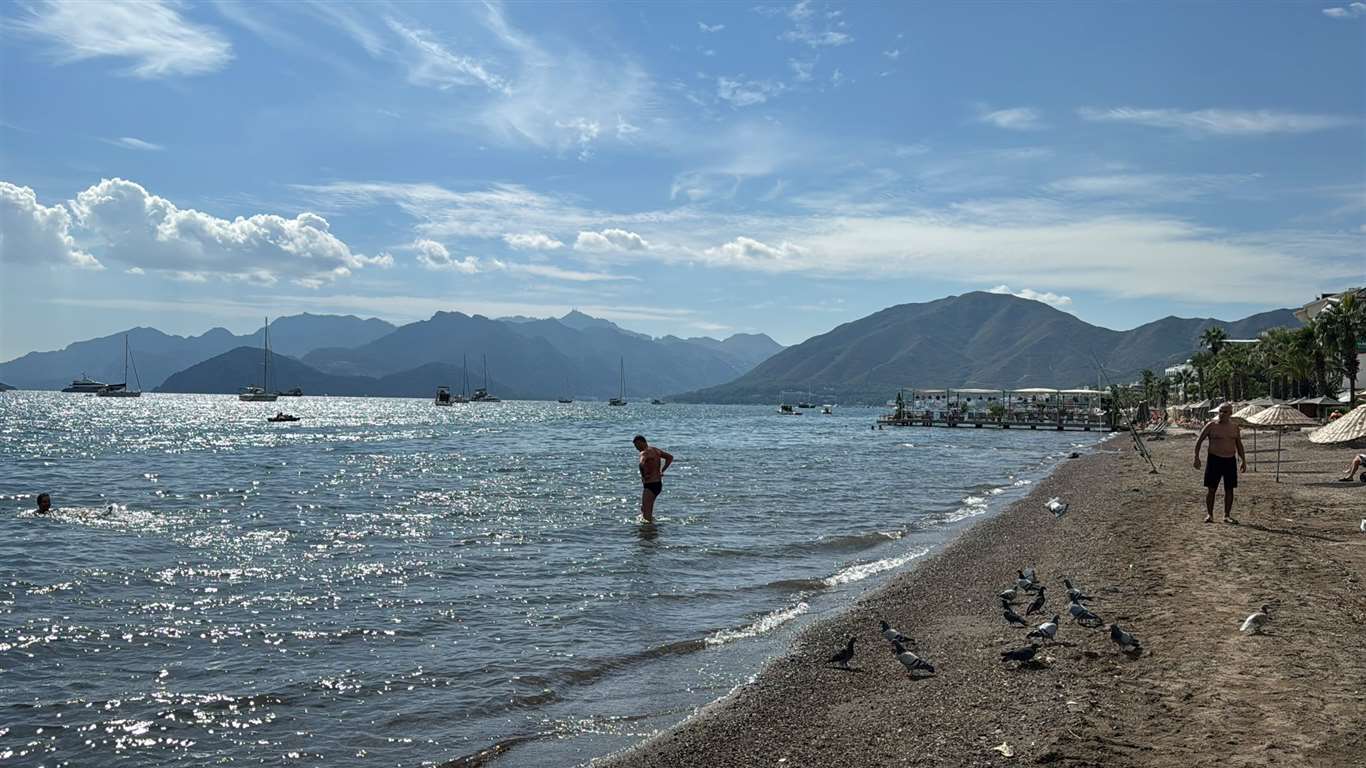 Marmaris'te Ekim ayında deniz keyfi haberi