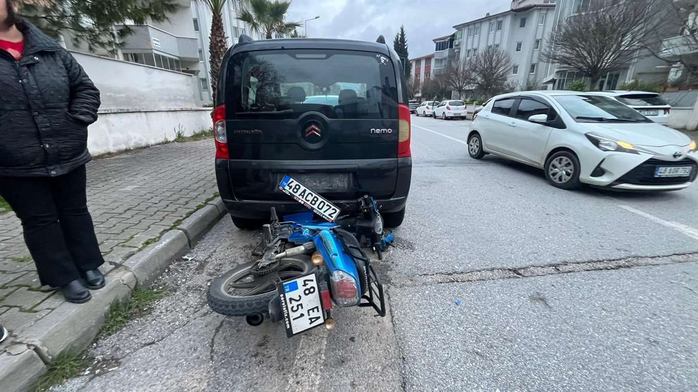 Menteşe'de motosiklet kazası: Sürücü yaralandı haberi