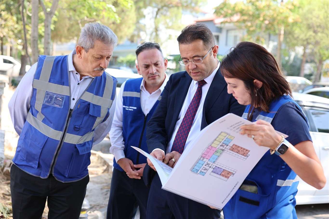 Menteşe'de devam eden yatırımlar yerinde inceledi haberi