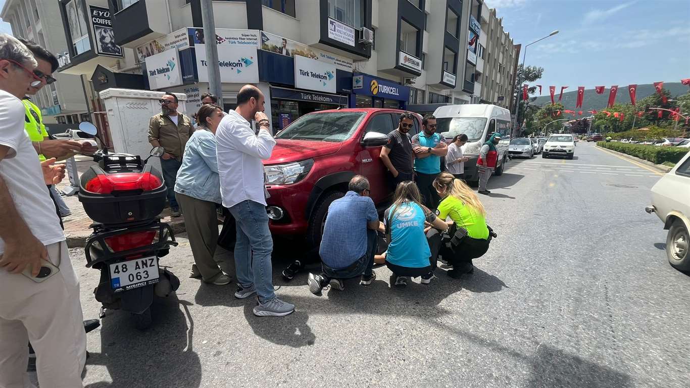  Menteşe'de trafik kazası: 1 yaralı haberi