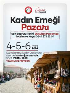 Menteşe'de Kadın Emeği Pazarı için başvurular başladı haberi