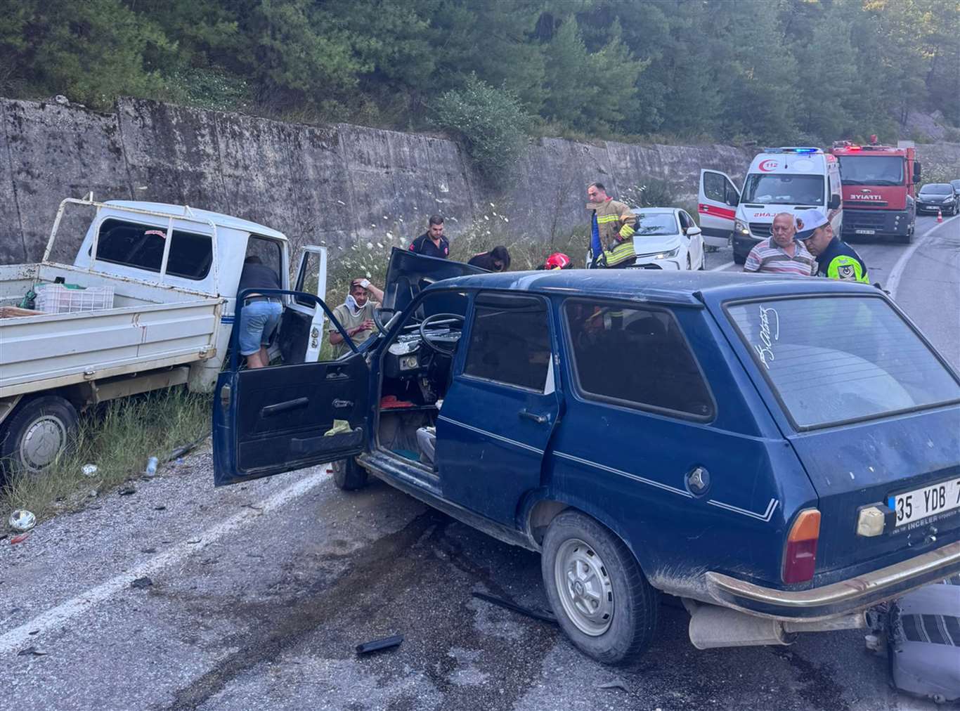 Milas'ta trafik kazası: 2 yaralı haberi