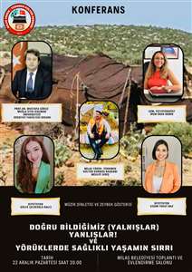 Milas'ta Yörük Kültürü ve Sağlıklı Yaşam Söyleşisi düzenleniyor haberi