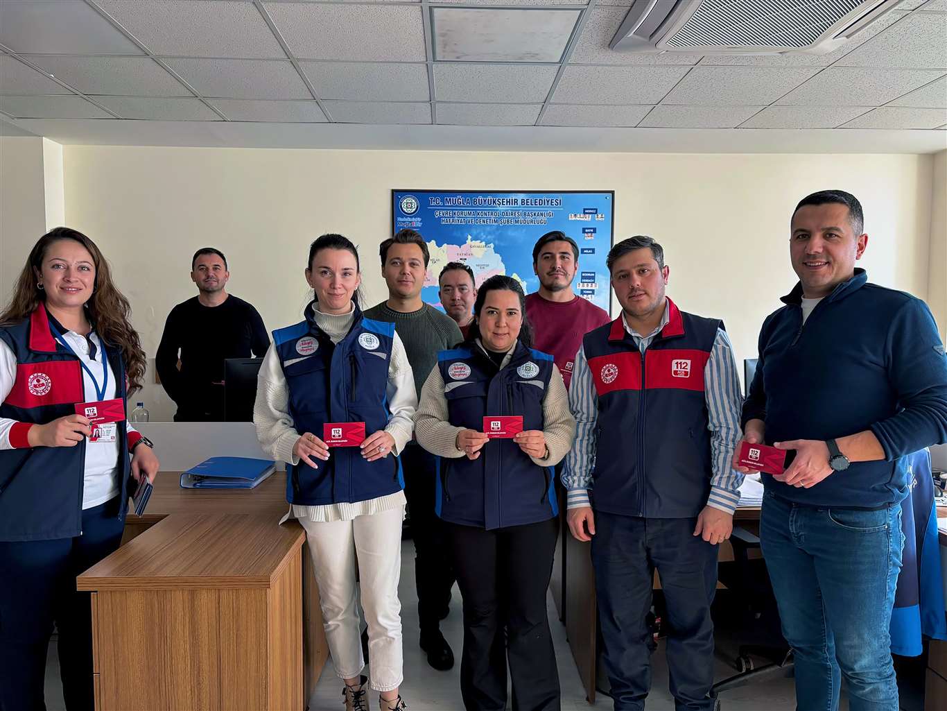 Muğla'da 112 Acil Çağrı Merkezi tanıtım etkinliği düzenledi haberi