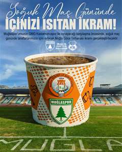 Maç öncsi taraftara tarhana ikram edilecek haberi