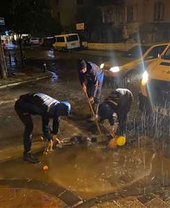  MUSKİ ekiplerinden anında müdahale haberi