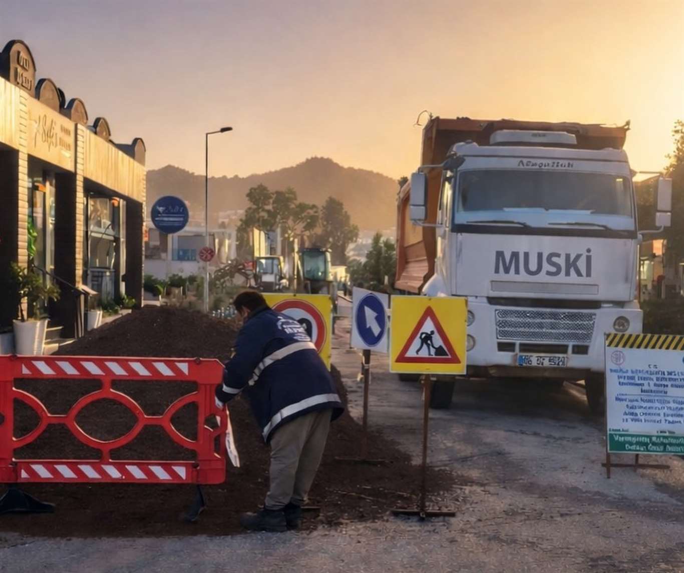 MUSKİ, Yalıkavak'ta içme suyu hattı yenileme çalışması başlattı haberi