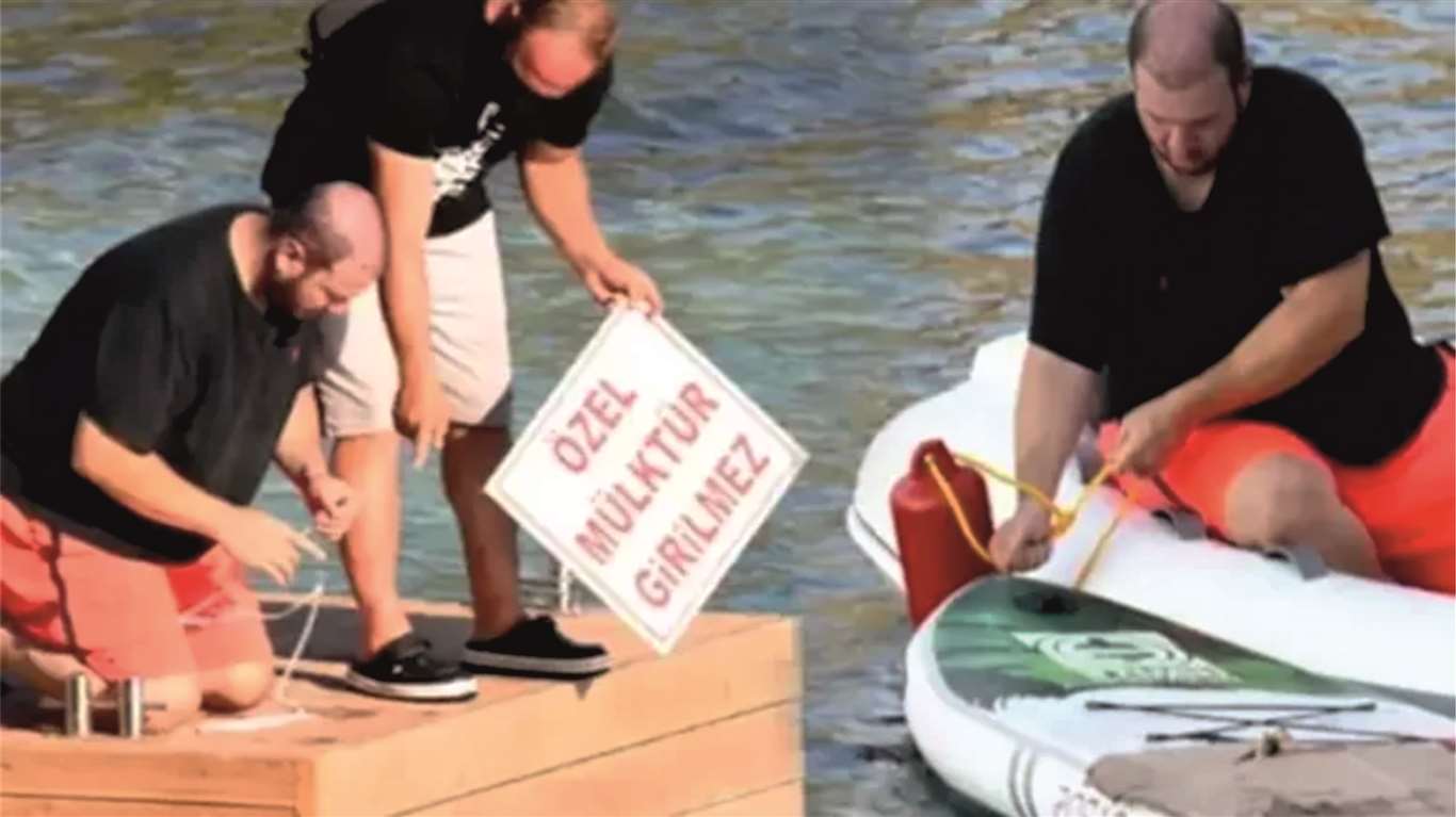 Şahan Gökbakar'ın iskelesi mahkeme kararıyla yıkıldı haberi