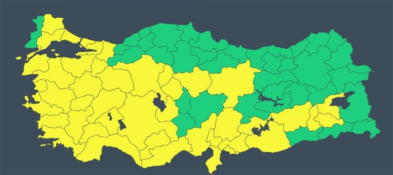  Muğla dahil 43 il için sarı alarm haberi