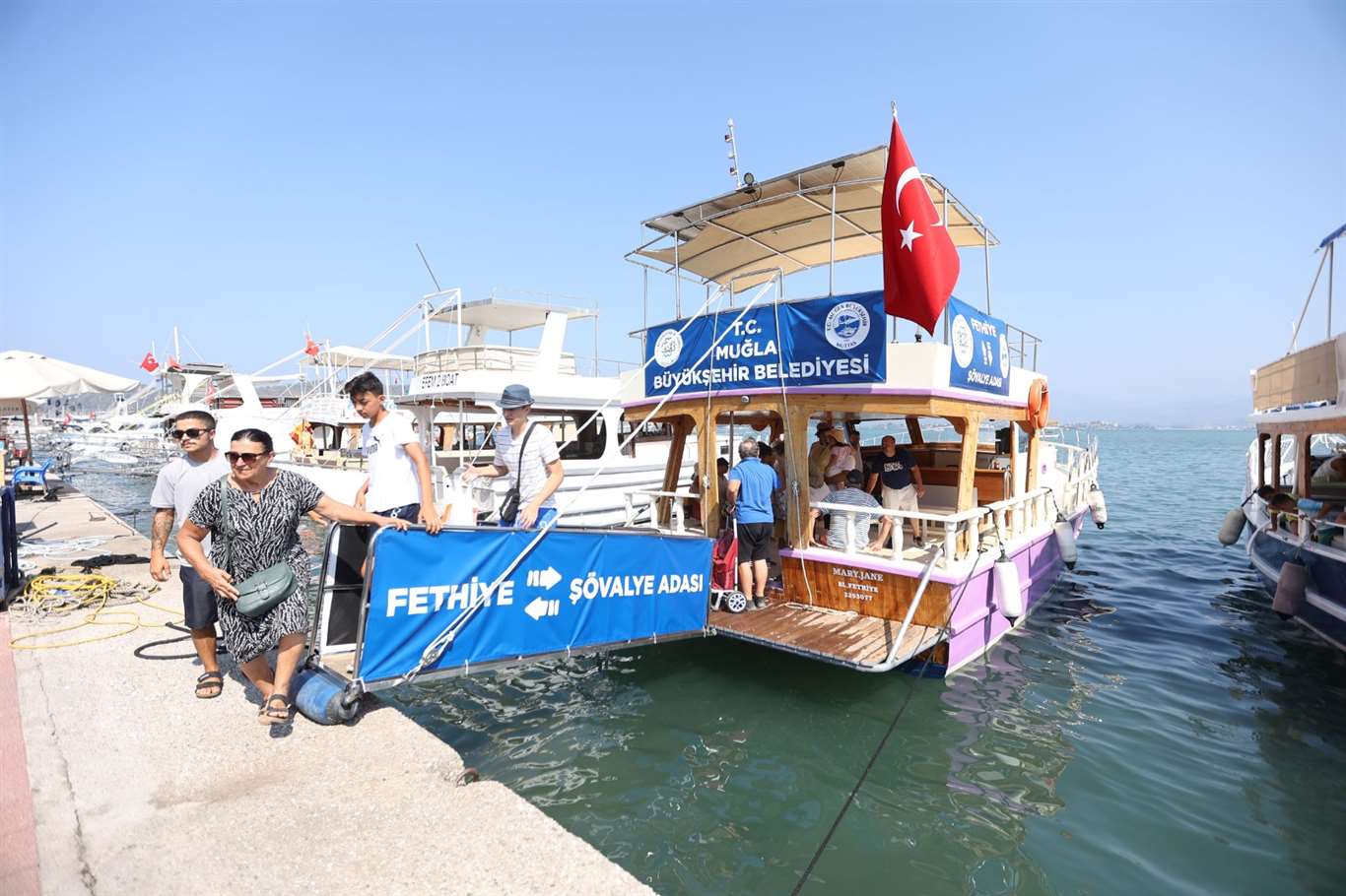 Fethiye-Şövalye Adası arasında deniz ulaşımı başladı haberi