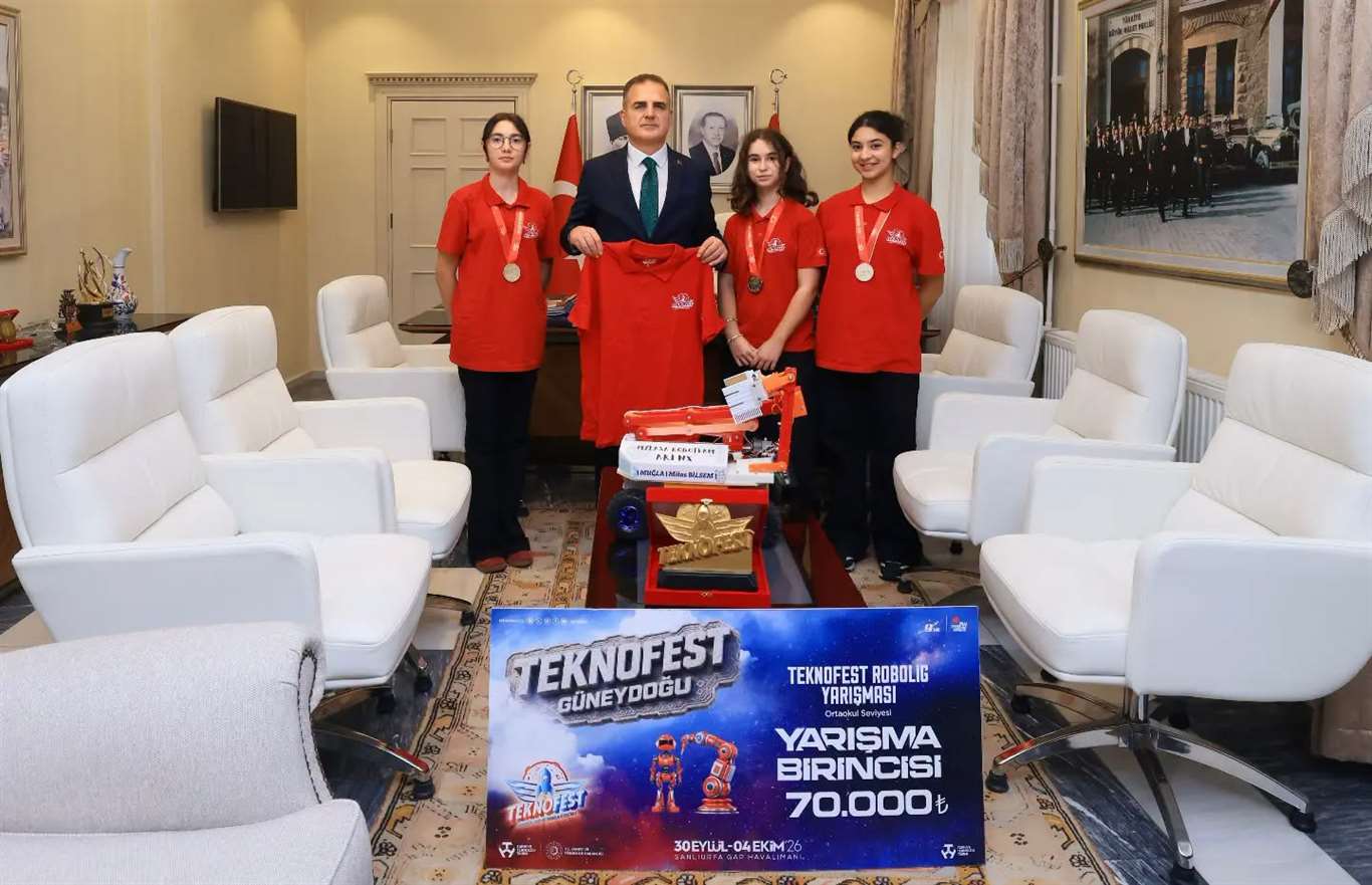 TEKNOFEST şampiyonlarından Vali Akbıyık’a ziyaret haberi