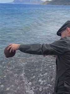 Testilerle taşınan Akdeniz suyu Ege'ye döküldü haberi