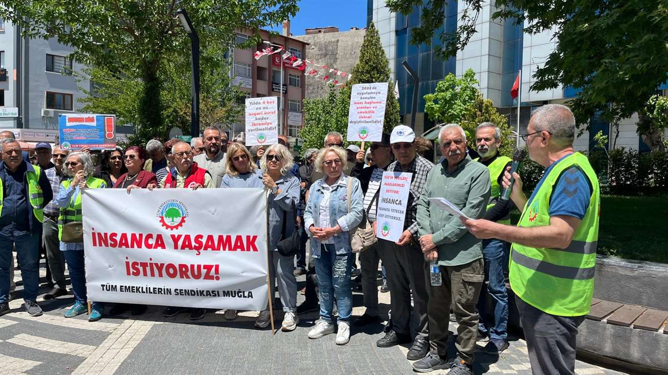    Tüm Emeklilerin Sendikası Muğla Temsilciliği'nden zam çağrısı haberi