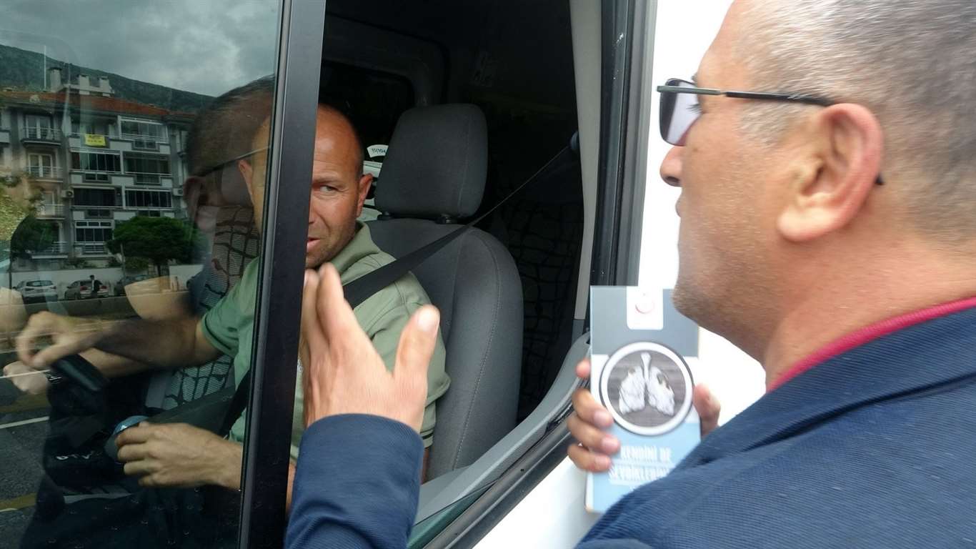 Menteşe'de dağa düşen şimşek böyle görüntülendi haberi