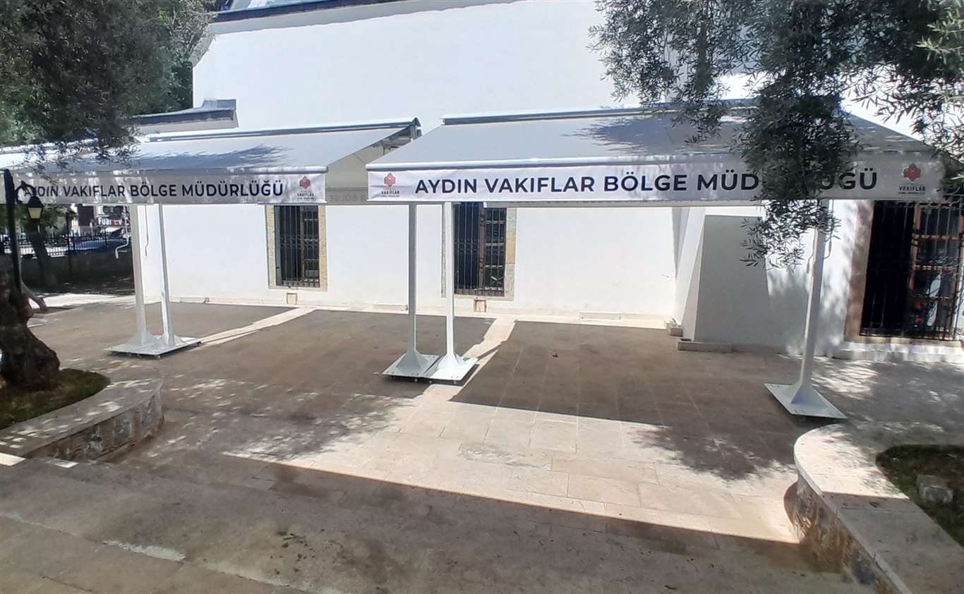 Vakıflar Bölge Müdürlüğünden Kurşunlu Camii'ne tente haberi