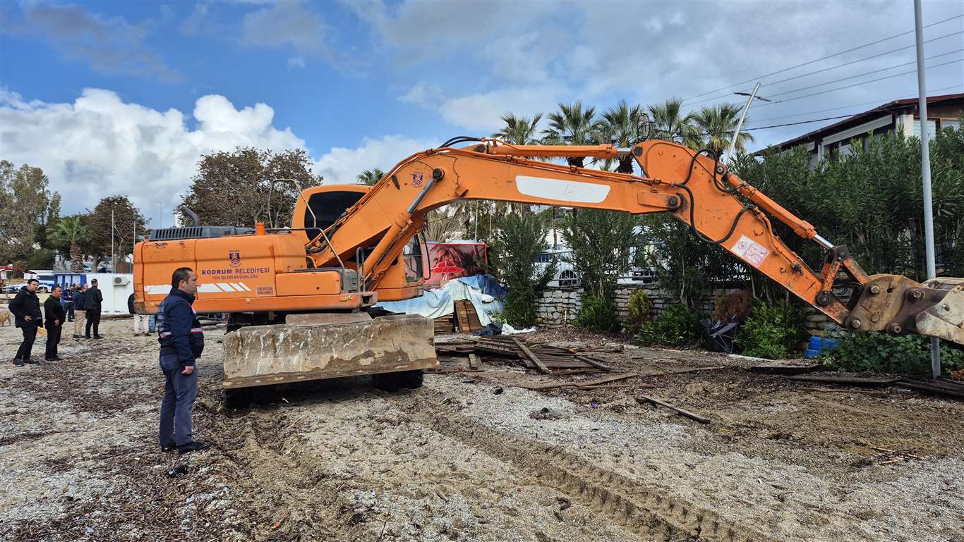 Bodrum'da yıkım başladı haberi